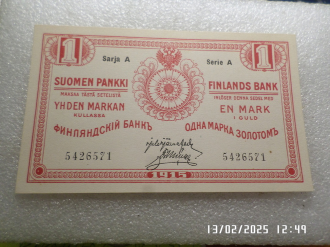 1  mk  1915  Sarja  A   5426571  JÄR /His  silee
