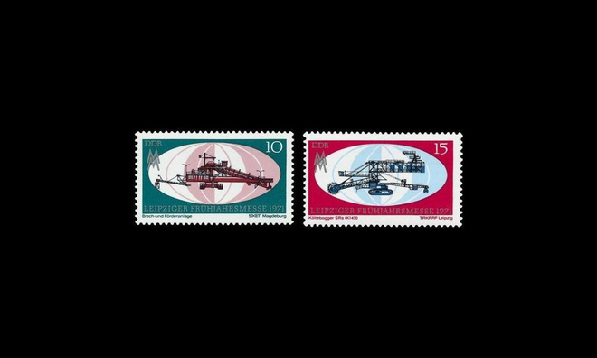 DDR 1653-4 ** Leipzigin kevätmessut (1971)