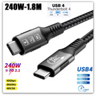 USB-C Thunderbolt 4 kaapeli 40Gbps 240W 8K / 1,8m #32147 - pikkukuva 2