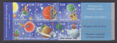 2000 ystävyydellä vihko postituoreena.