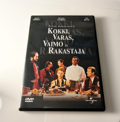Kokki, varas, vaimo ja rakastaja (Peter Greenaway, 1989) dvd