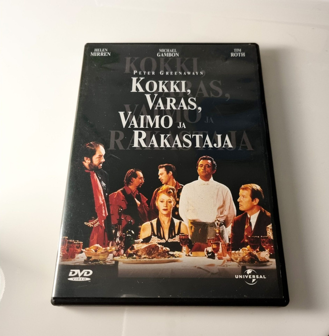 Kokki, varas, vaimo ja rakastaja (Peter Greenaway, 1989) dvd