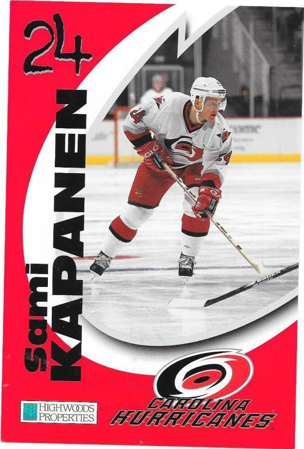 Carolina Hurricanes TeamIssue #24 Sami Kapanen Kalpa