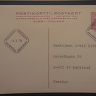 1970  M63 ehiökortti vastauksineen 0,30+0,30mk lila epl - pikkukuva 1