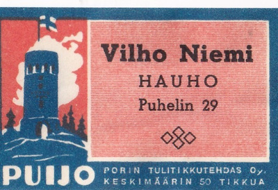 Hauho, Vilho Niemi , Puijo    b576