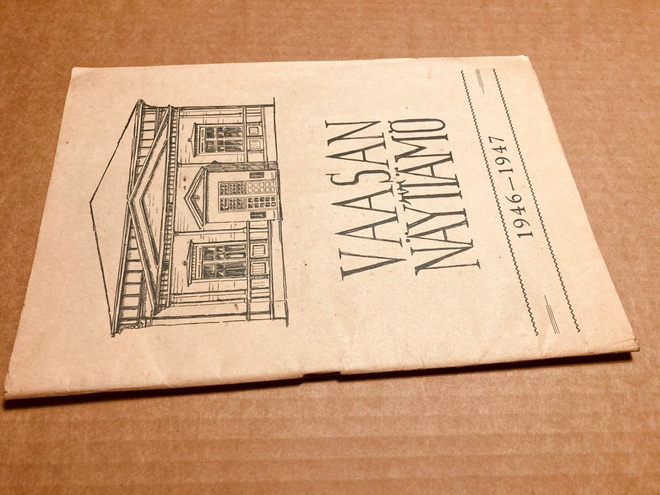 VAASAN NÄYTTÄMÖ ESITE 1946-1947 HYVÄ