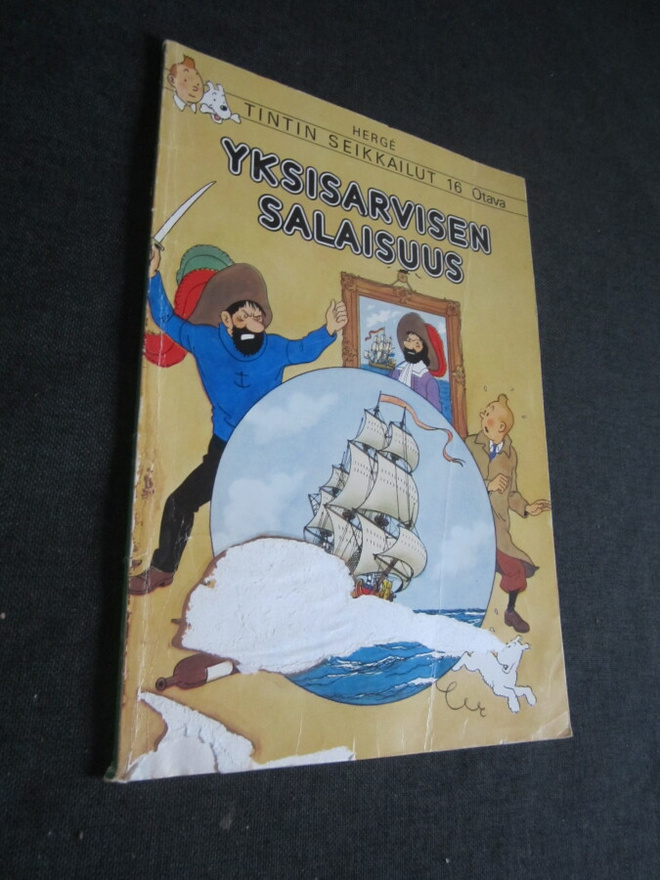TINTIN SEIKKAILUT 16 YKSISARVISEN SALAISUUS - 1.p v 1976