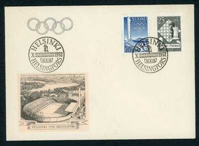FDC 1952 Shakkiolympialaiset