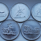 Set of 5 rubles 2015 feat of Soviet soldiers in the Crimean - pikkukuva 1