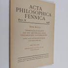 Eino Kaila : Acta philosophica Fennica X : Terminalkausal... - pikkukuva 1