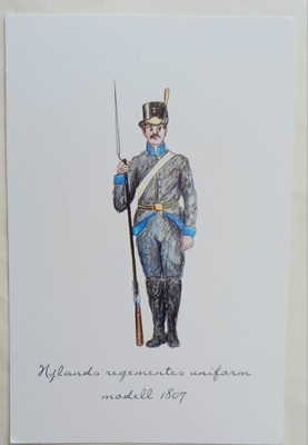 Nylands regementes uniform modell 1807, ei p.