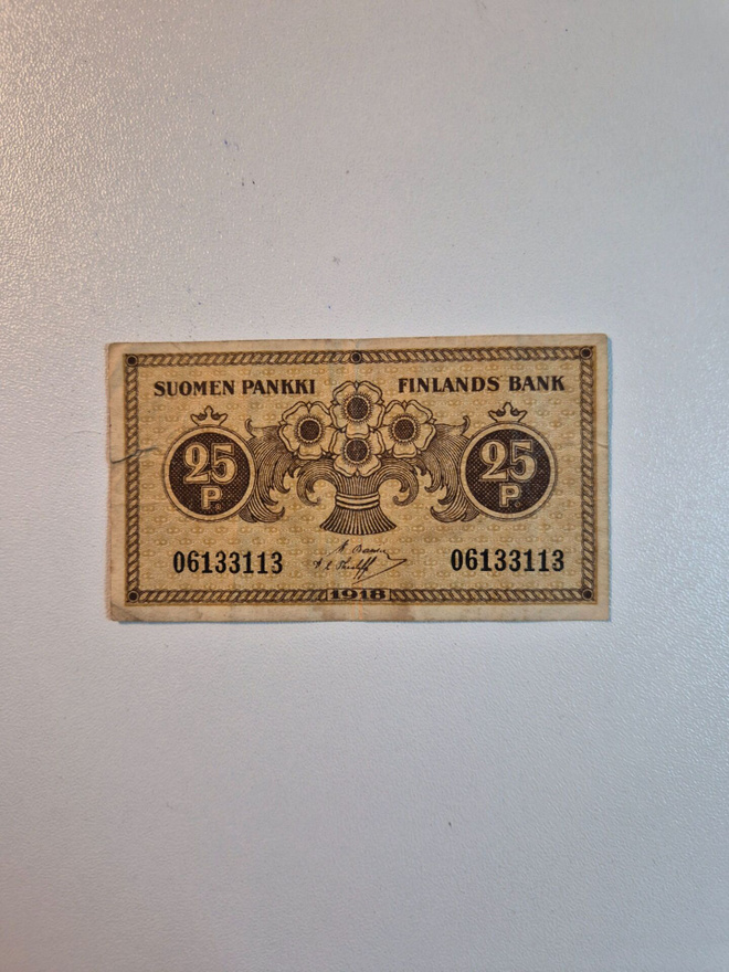 Suomi	1918	 0,25 	penniä  (14356)