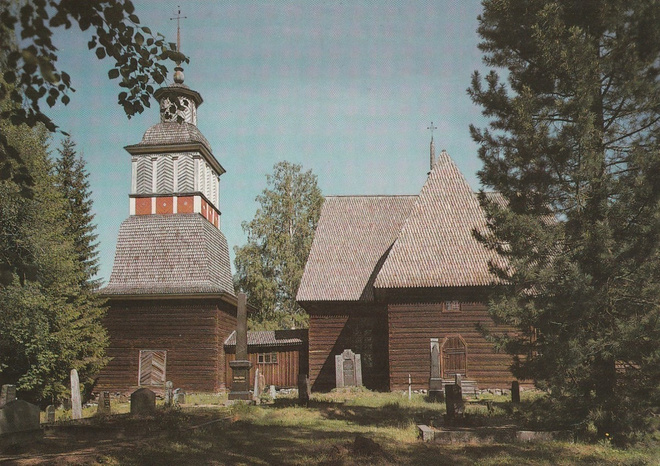 KIRKKOKORTTI - PETÄJÄVEDEN VANHA KIRKKO - 4/1