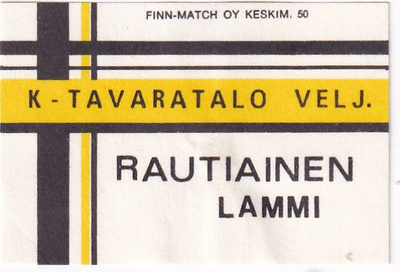 Lammi. K- Tavaratalo Velj. Rautiainen    b584