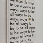 Jean-Hubert Martin ym. : Herman de Vries - To be All Ways... - pikkukuva 1