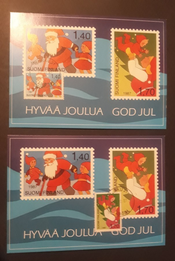 Maksimikortti - Joulu-87 ro Tku 31 2eril