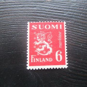 M-30 leijonamalli 6mk punainen 1945 **