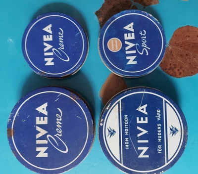 Nivea peltipurkki, 4 erilaista