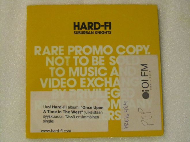 Hard-Fi • Suburban Knights PROMO CD-Single