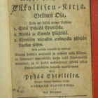 Johan Philip Freseniu Rippi- ja Herran Ehtollisen-kirja1828 - pikkukuva 1