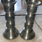 2kpl Hagness Pewter made in norway kynttilänjalkaa - pikkukuva 1