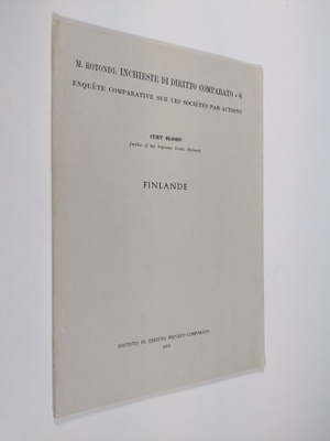 Curt Olsson : M. Rotondi : Inchieste di Diritto Comparato...