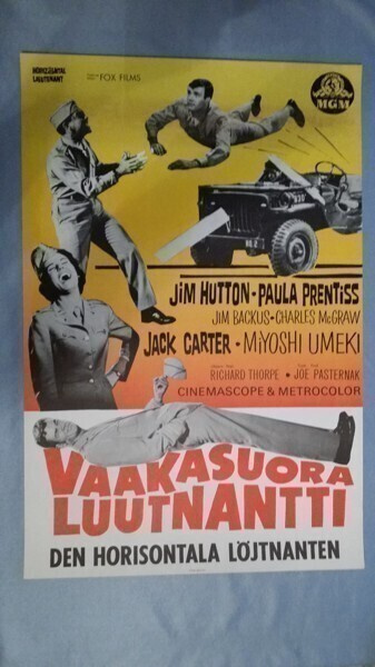 Vaakasuora luutnantti Vanha Elokuvajuliste