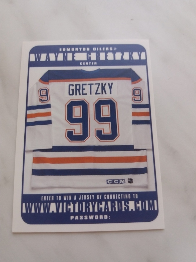 1999 Victory Jersey Victorycards Wayne Gretzky