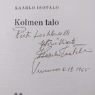 Kaarlo Isotalo : Kolmen talo (tekijän omiste, signeerattu) - pikkukuva 3