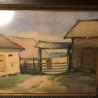 taulu Lassi Tokkola 1930 Maisema Inosta - pikkukuva 2
