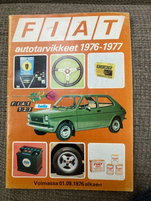 Fiat Autotarvikkeet vihko 1976