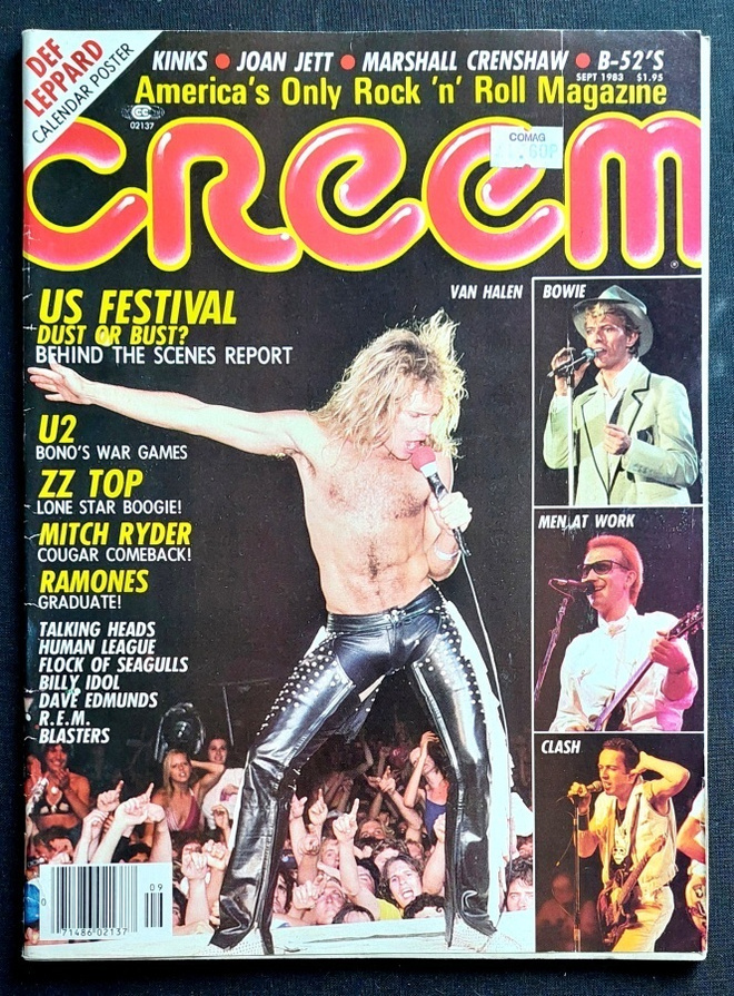 Creem Magazine 1983 : ZZ Top , Van Halen , Ramones jne...