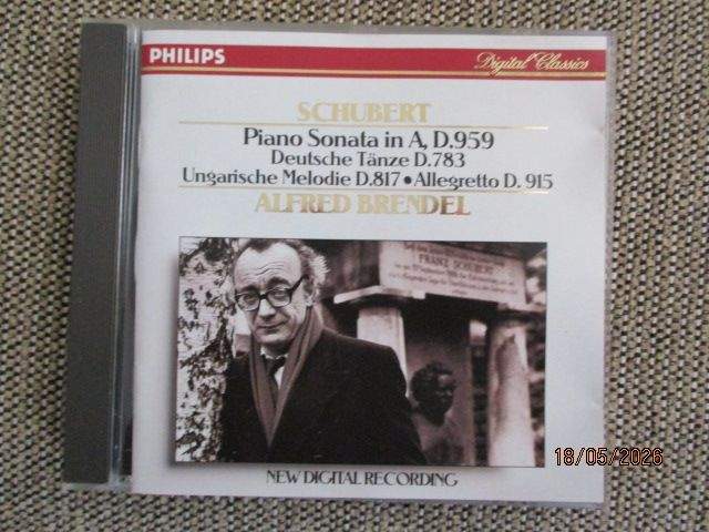 SCHUBERT Piano Sonata in A, D.959 Alfred Brendel
