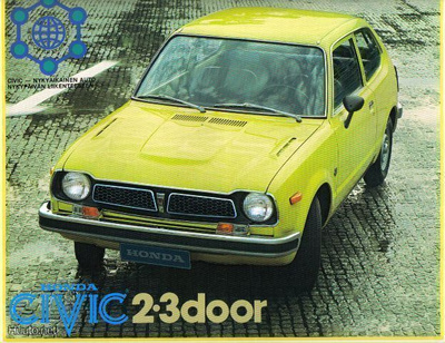 Honda Civic -esite 70-luvulta