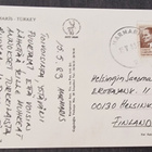    MARMARIS - TURKEY + postimerkki kortissa, kulkenut postik - pikkukuva 2