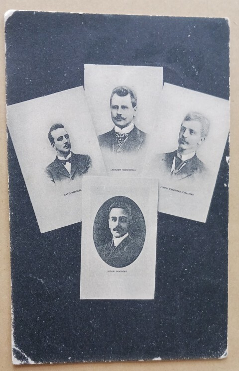 4 aktivistia: Reinikka,Hohenthal,Schauman,Sasonoff, p. 1907