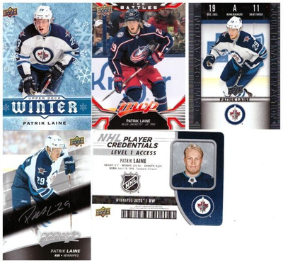 5 x PATRIK LAINE Jets Erikois ym. Kortteja