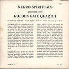 GOLDEN GATE QUARTET: "Negro Spirituals"-EP 7"kk - pikkukuva 2