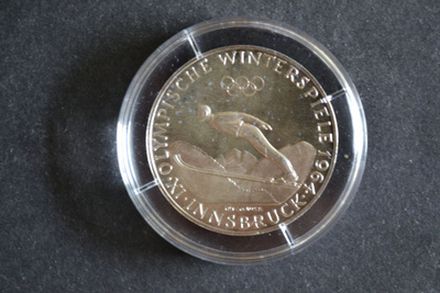 Olympia Itävalta 1964 50 Shilling Ag