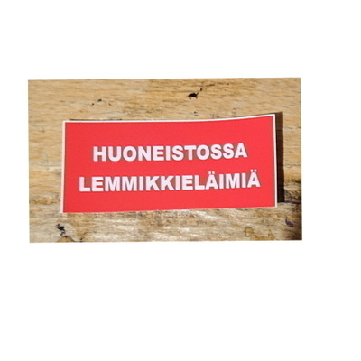 HUONEISTOSSA LEMMIKKIELÄIMIÄ TARRA