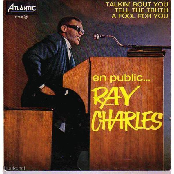 RAY CHARLES  ::  EN PUBLIC  ::  VINYYLI  EP  7"    1962  !!