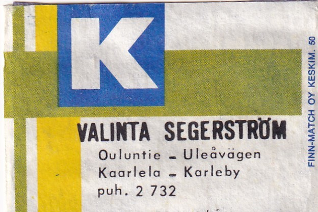 Kaarlela, Ouluntie, Valinta Segerström   b607