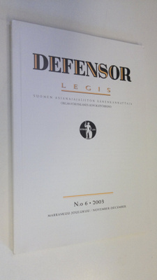 Defensor legis n:o 6/2003