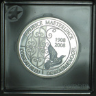 2008 Belgia 10€ hopea juhlaraha Sininen Lintu proof - pikkukuva 2