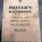 Matchless owners manual 41G.3.L - pikkukuva 1