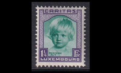 Luxemburg 243 ** Lastenapu 1 1/4 Fr + 75 C (1931)