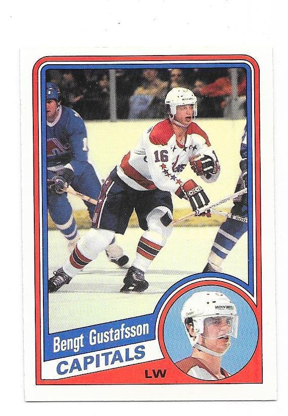 1984-85 OPC #198 Bengt-Åke Gustafsson Washington Capitals