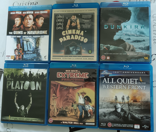 7 Blu-ray elokuvaa (paketti)