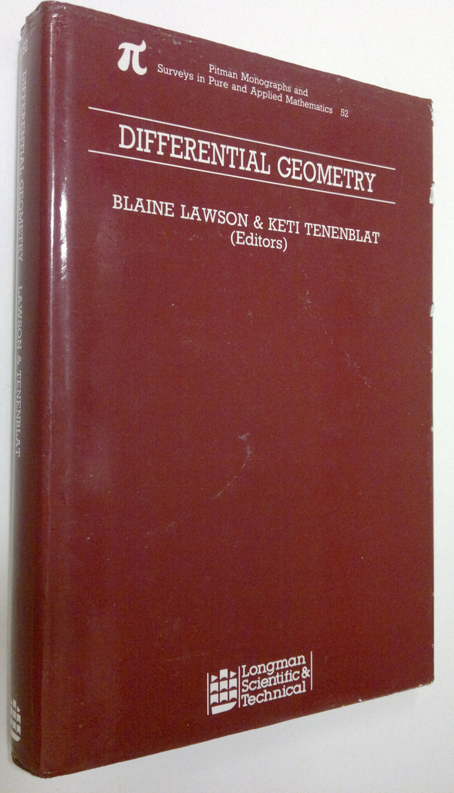 H. Blaine Lawson : Differential geometry