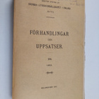 Förhandlingar och Uppsatser 24 - 1910 (lukematon) - pikkukuva 1